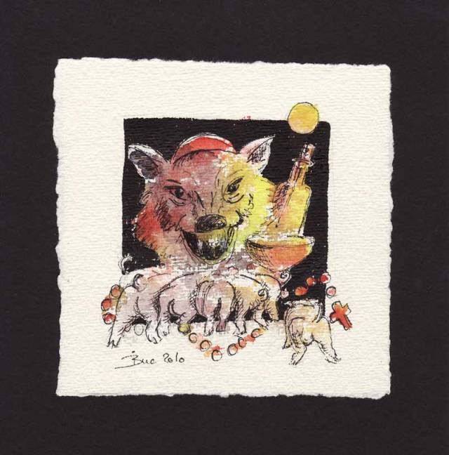 Ihr Kinderlein kommet oder Der Wolf und seine 7 Messdienerlein (Binas Bösartigkeiten)